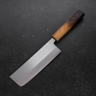 Nakiri White Steel #1 Revêtement Inox Manche Yaki Urushi 165mm-[Musashi]-[Couteaux de cuisine japonais]