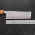 Nakiri White Steel #1 Revêtement Inox Manche Yaki Urushi 165mm-[Musashi]-[Couteaux de cuisine japonais]