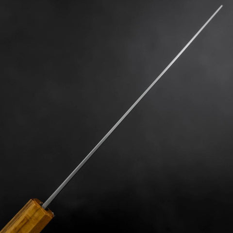 Nakiri White Steel #1 Revêtement Inox Poli Manche en Chêne 165mm-[Musashi]-[Couteaux de cuisine japonais]