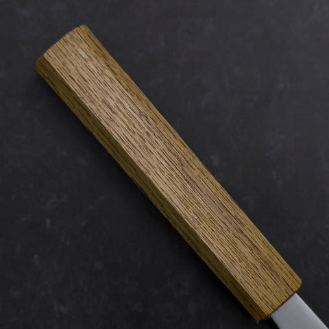 Nakiri White Steel #1 Revêtement Inox Poli Manche en Chêne 165mm-[Musashi]-[Couteaux de cuisine japonais]