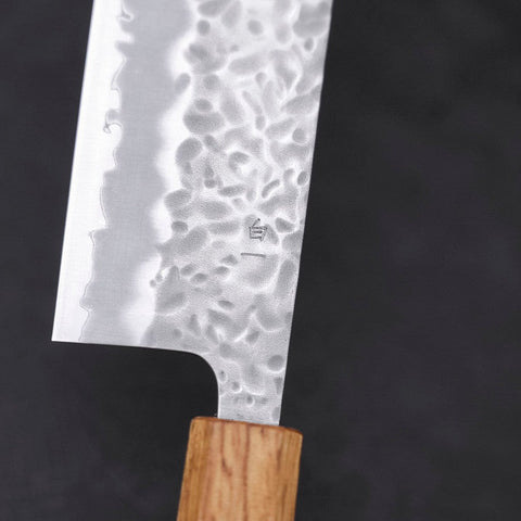 Nakiri White Steel #1 Tsuchime Manche Yaki Urushi 165mm-[Musashi]-[Couteaux de cuisine japonais]