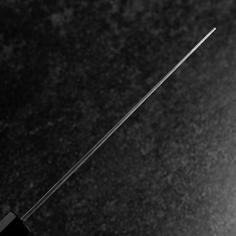 Nakiri White Steel #1 Tsuchime Manche en Buffle et Ébène 165mm-[Musashi]-[Couteaux de cuisine japonais]