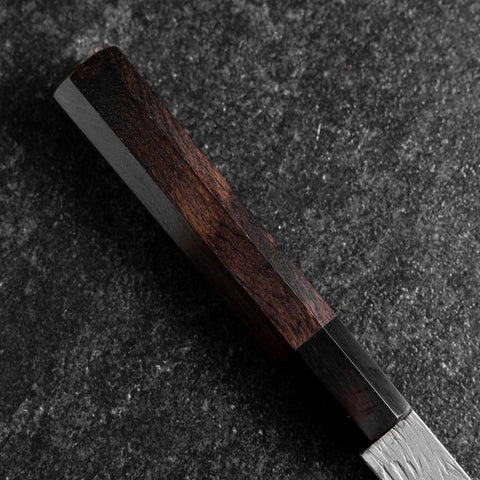 Nakiri White Steel #1 Tsuchime Manche en Buffle et Ébène 165mm-[Musashi]-[Couteaux de cuisine japonais]