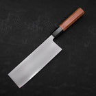 Nakiri White Steel #2 Kasumi Manche en Buffle et Bois de Teck 165mm-[Musashi]-[Couteaux de cuisine japonais]