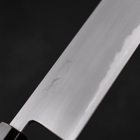 Nakiri White Steel #2 Kasumi Manche en Buffle et Bois de Teck 165mm-[Musashi]-[Couteaux de cuisine japonais]