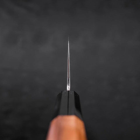 Nakiri White Steel #2 Kasumi Manche en Buffle et Bois de Teck 165mm-[Musashi]-[Couteaux de cuisine japonais]