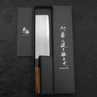Nakiri White Steel #2 Kasumi Manche en Buffle et Bois de Teck 165mm-[Musashi]-[Couteaux de cuisine japonais]