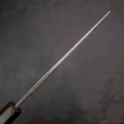 Nakiri White Steel #2 Kurouchi Chokin Phoenix Buffalo Ebony Handle 165mm (6.5”)-[Musashi]-[Couteaux de cuisine japonais]