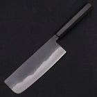 Nakiri White Steel #2 Kurouchi Chokin Sakura-Fuji Manche en Buffle et Ébène 165mm-[Musashi]-[Couteaux de cuisine japonais]