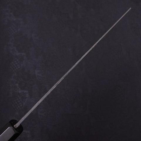 Nakiri White Steel #2 Kurouchi Chokin Sakura-Fuji Manche en Buffle et Ébène 165mm-[Musashi]-[Couteaux de cuisine japonais]