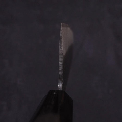 Nakiri White Steel #2 Kurouchi Chokin Vague-Soleil Manche en Buffle et Ébène 165mm-[Musashi]-[Couteaux de cuisine japonais]