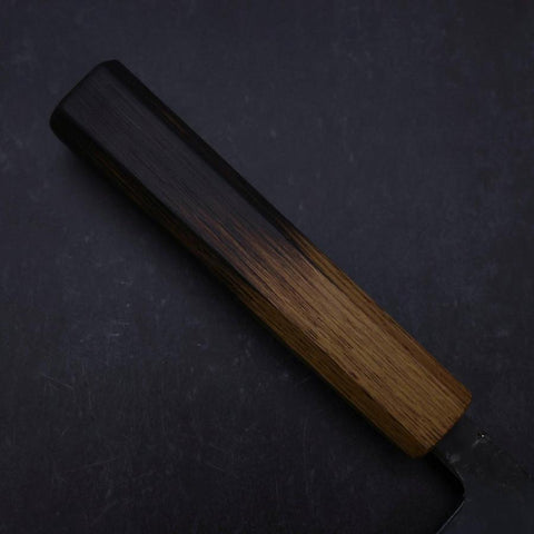 Nakiri White Steel #2 Kurouchi Damas Manche Yaki Urushi 165mm-[Musashi]-[Couteaux de cuisine japonais]