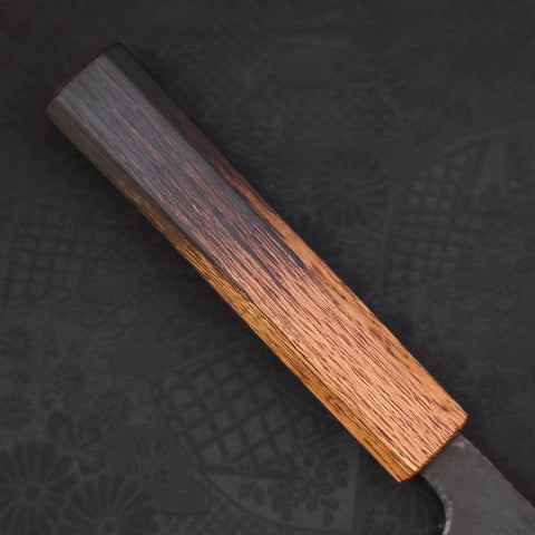 Nakiri White Steel #2 Kurouchi Manche Sumi Urushi 165mm-[Musashi]-[Couteaux de cuisine japonais]