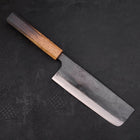 Nakiri White Steel #2 Kurouchi Manche Sumi Urushi 165mm-[Musashi]-[Couteaux de cuisine japonais]