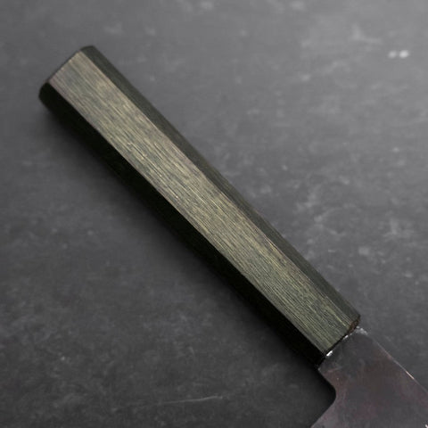 Nakiri White Steel #2 Kurouchi Manche Urushi Vert 165mm-[Musashi]-[Couteaux de cuisine japonais]