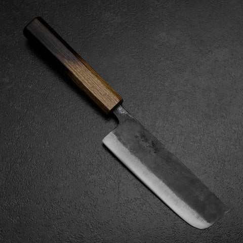 Nakiri White Steel #2 Kurouchi Manche Yaki Urushi 135mm-[Musashi]-[Couteaux de cuisine japonais]