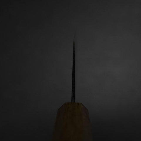 Nakiri White Steel #2 Kurouchi Manche Yaki Urushi 165mm-[Musashi]-[Couteaux de cuisine japonais]