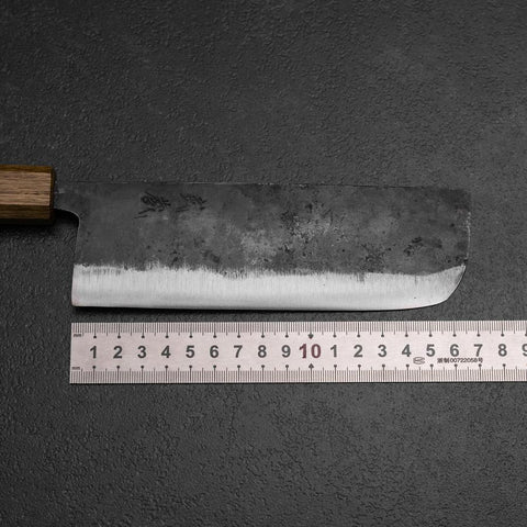 Nakiri White Steel #2 Kurouchi Manche Yaki Urushi 165mm-[Musashi]-[Couteaux de cuisine japonais]