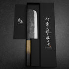 Nakiri White Steel #2 Kurouchi Manche Yaki Urushi 165mm-[Musashi]-[Couteaux de cuisine japonais]