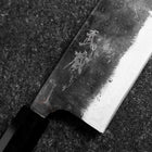 Nakiri White Steel #2 Kurouchi Manche en Buffle et Bubinga 165mm-[Musashi]-[Couteaux de cuisine japonais]