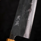 Nakiri White Steel #2 Kurouchi Manche en Chêne 165mm-[Musashi]-[Couteaux de cuisine japonais]