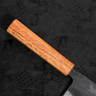 Nakiri White Steel #2 Kurouchi Manche en Chêne 165mm-[Musashi]-[Couteaux de cuisine japonais]