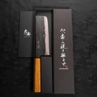 Nakiri White Steel #2 Kurouchi Manche en Chêne 165mm-[Musashi]-[Couteaux de cuisine japonais]