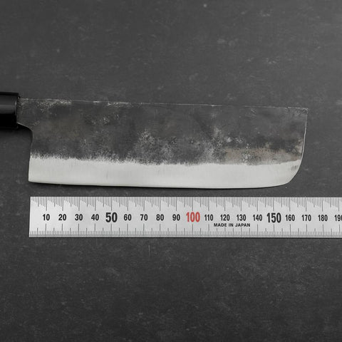 Nakiri White Steel #2 Kurouchi Manche en Magnolia 165mm-[Musashi]-[Couteaux de cuisine japonais]