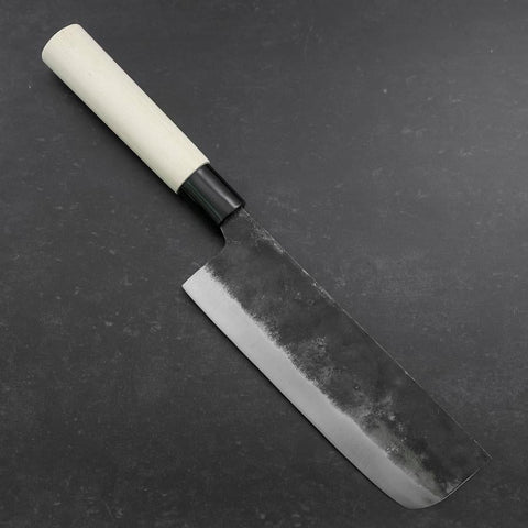 Nakiri White Steel #2 Kurouchi Manche en Magnolia 165mm-[Musashi]-[Couteaux de cuisine japonais]