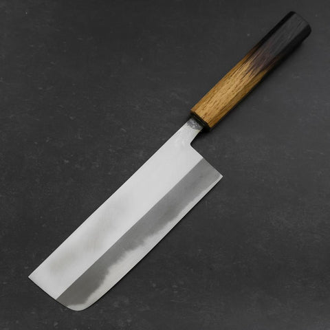 Nakiri White Steel #2 Poli Manche Yaki Urushi 165mm-[Musashi]-[Couteaux de cuisine japonais]