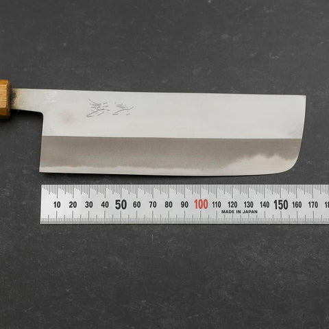 Nakiri White Steel #2 Poli Manche Yaki Urushi 165mm-[Musashi]-[Couteaux de cuisine japonais]