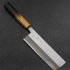 Nakiri White Steel #2 Poli Manche Yaki Urushi 165mm-[Musashi]-[Couteaux de cuisine japonais]
