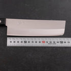 Nakiri White Steel #2 Revêtement Inox Poli Manche Occidental Noir 150mm-[Musashi]-[Couteaux de cuisine japonais]