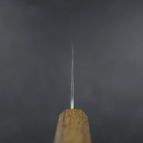 Nakiri White Steel #2 Revêtement Inox Tsuchime Manche Yaki Urushi 165mm-[Musashi]-[Couteaux de cuisine japonais]