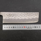 Nakiri White Steel #2 Revêtement Inox Tsuchime Manche Yaki Urushi 165mm-[Musashi]-[Couteaux de cuisine japonais]