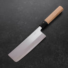 Nakiri White steel #1 Revêtement Inox Manche en Buffle et Magnolia 165mm-[Musashi]-[Couteaux de cuisine japonais]