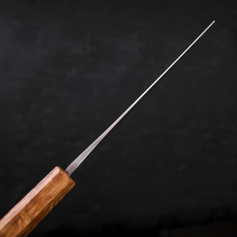 Nakiri White Steel #2 Revêtement Inox Poli Manche Yaki Urushi 165mm-[Musashi]-[Couteaux de cuisine japonais]