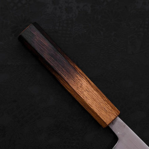 Nakiri White Steel #2 Revêtement Inox Poli Manche Yaki Urushi 165mm-[Musashi]-[Couteaux de cuisine japonais]