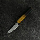 Paring White Steel #2 Tsuchime Yaki Urushi Handle 80mm (3.1”)-[Musashi]-[Japanese-Kitchen-Knives]