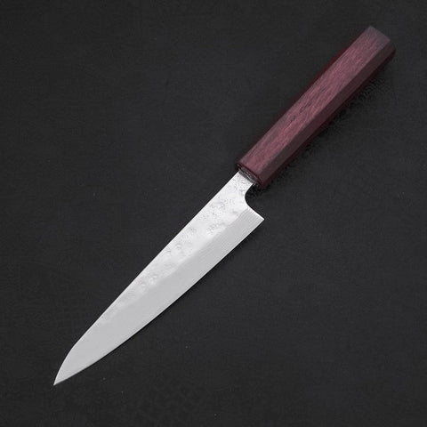 Petty AUS-10 Nashiji Damas Manche Urushi Pourpre 135mm-[Musashi]-[Couteaux de cuisine japonais]