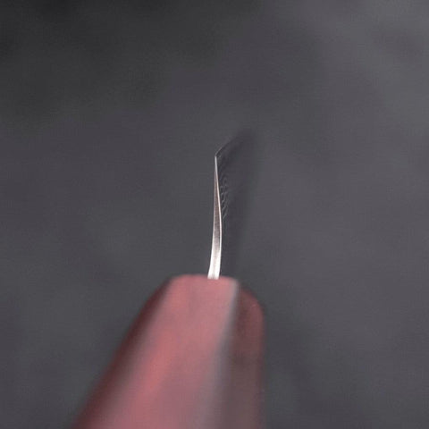 Petty AUS-10 Nashiji Damas Manche Urushi Pourpre 135mm-[Musashi]-[Couteaux de cuisine japonais]
