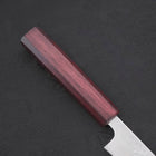 Petty AUS-10 Nashiji Damas Manche Urushi Pourpre 135mm-[Musashi]-[Couteaux de cuisine japonais]
