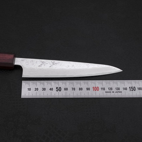 Petty AUS-10 Nashiji Damas Manche Urushi Pourpre 135mm-[Musashi]-[Couteaux de cuisine japonais]