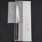 Petty AUS-10 Nashiji Damas Manche Urushi Pourpre 135mm-[Musashi]-[Couteaux de cuisine japonais]