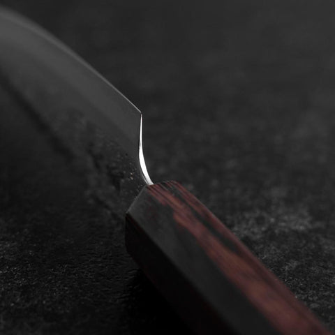 Petty AUS-10 Nashiji Damas Manche en Bois de Wengé 135mm-[Musashi]-[Couteaux de cuisine japonais]