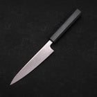 Petty AUS-10 Nickel en Vagues Danas Manche Urushi Bleu Sombre 135mm-[Musashi]-[Couteaux de cuisine japonais]