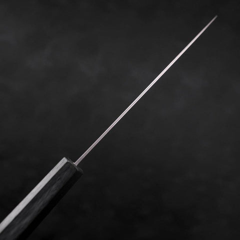 Petty AUS-10 Nickel en Vagues Danas Manche Urushi Bleu Sombre 135mm-[Musashi]-[Couteaux de cuisine japonais]