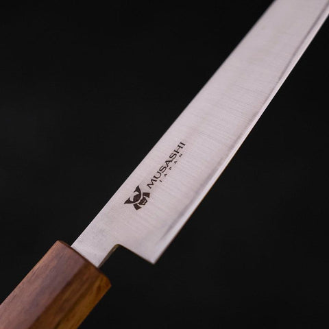 Petty AUS-10 Poli Manche en Chêne 150mm-[Musashi]-[Couteaux de cuisine japonais]