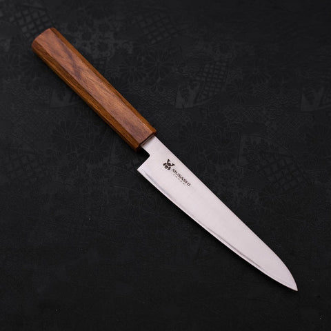 Petty AUS-10 Poli Manche en Chêne 150mm-[Musashi]-[Couteaux de cuisine japonais]
