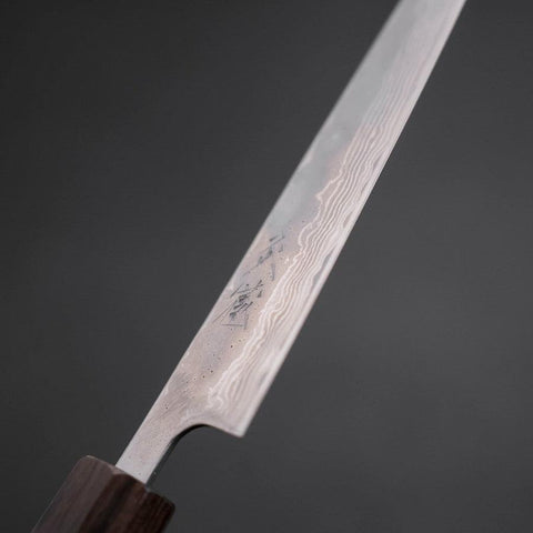 Petty AUS-10 Poli Nashiji Damas Manche en Noyer 135mm-[Musashi]-[Couteaux de cuisine japonais]